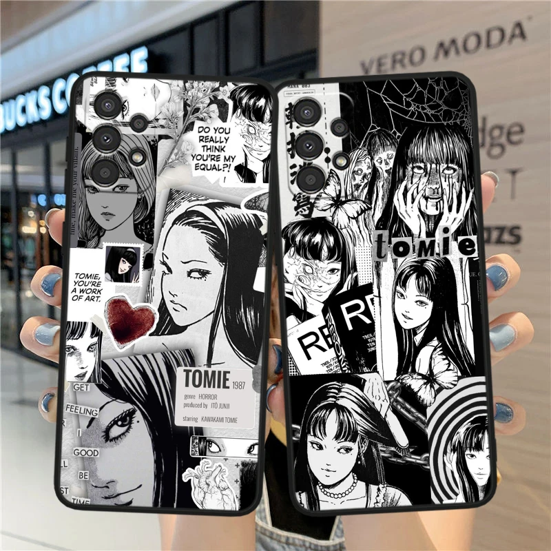 Tomie Kawakami Anime For Samsung A90 A80 A70S A60 A50S A40 A30S A20E A20S A10S Silicone Black Phone Case