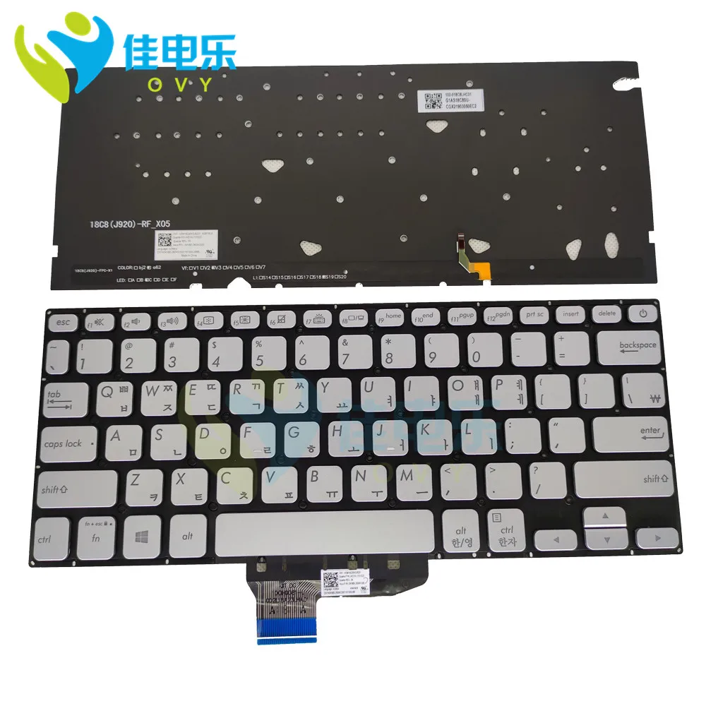 Japanese Korean Hebrew Backlit Keyboard For ASUS Vivobook X430 S430 X430FN X430UA S430FA S430U Notebook PC Backlight Keyboards