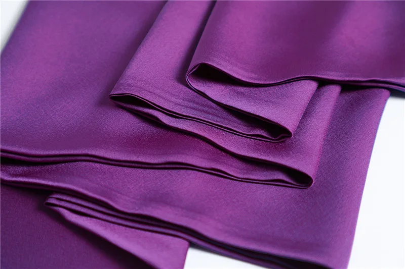 Roter, einfarbiger, langer Seidenschal für Damen, Haarschals, Seidensatin-Halstuch für Frauen, 14*145CM, Stirnbänder, schlichtes Taschenband, Damen-Accessoire – Detail 18