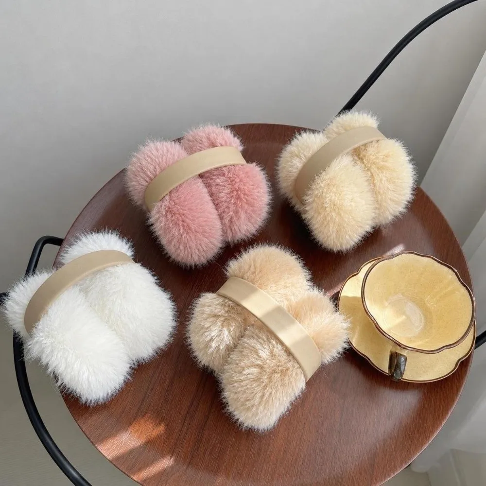 Korean Style Foldable Earmuffs Fluffy Non-slip Ear Warmer Windproof Warm Cycling Earmuffs for Men and Women