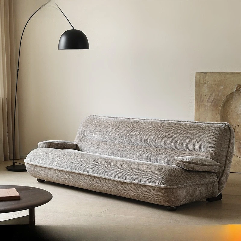 Nordic expression modern simple beetle fabric sofa three-person design lazy studio living room sofa