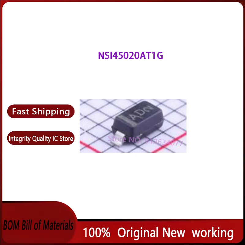 

50 шт. ~ 500 шт./лот NSI45020AT1G NSI45020 SOD123 AD2 новый оригинальный диод управления питанием постоянного тока 20 мА