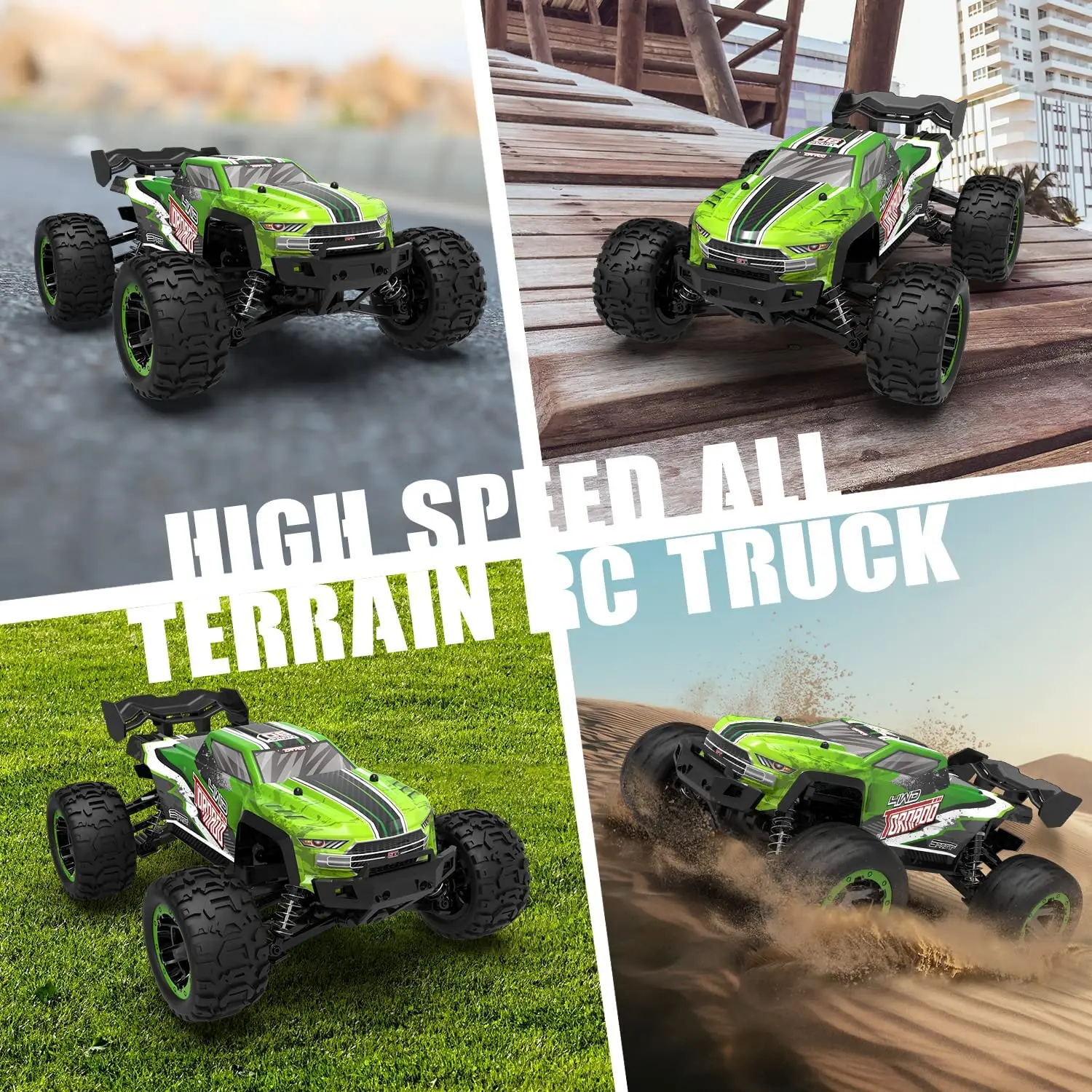 1: 16 High-speed Remote-controlled Vehicle All Terrain Climbing and Drifting Off-road Vehicle Four-wheel Drive Electric Toy Car