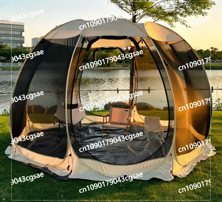 Summer Outdoor Ball Tent Mosquito Net Folding Portable Park Outdoor Courtyard Camping Quick Open Sun Protection Shade