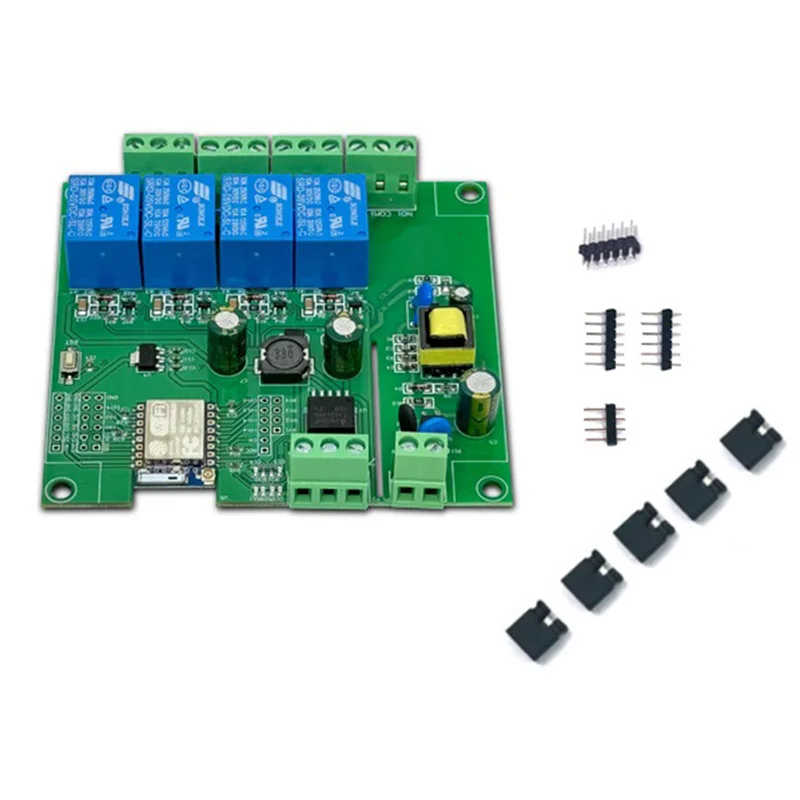 A33R-Relay Module ESP-07 4 Way WIFI Module AC/DC Power Supply Development Board Secondary Development Module