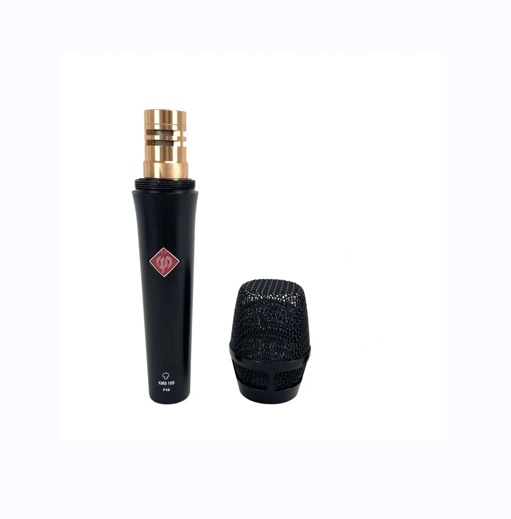 KMS 105 Supercardioid Professional Condenser Microphone for Computer Recording Gaming（Black,golden）