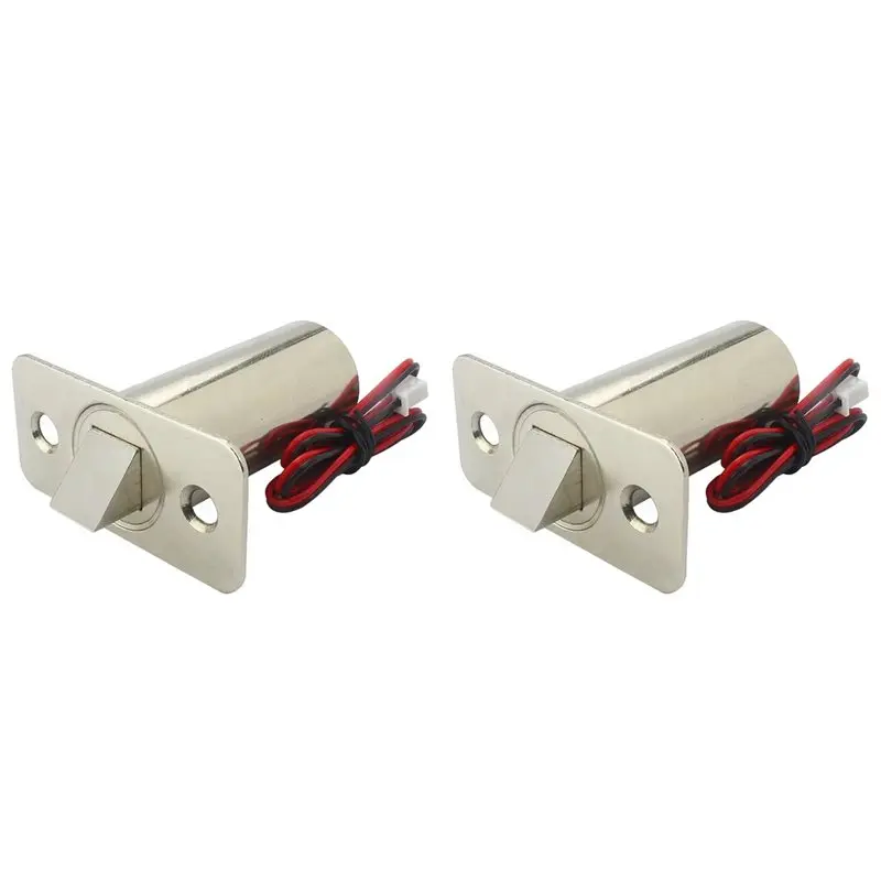 【MUST-HAVE】2X Embedded Door Lock DC12V Electric Bolt Lock Access Control Electromagnetic Lock Concealed Electric Control Lock