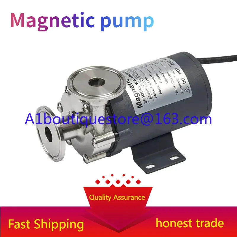 WS-15RM 1.5 inch three-clip food grade stainless steel self-made beer pump 12V 24v water circulation magnetic pump