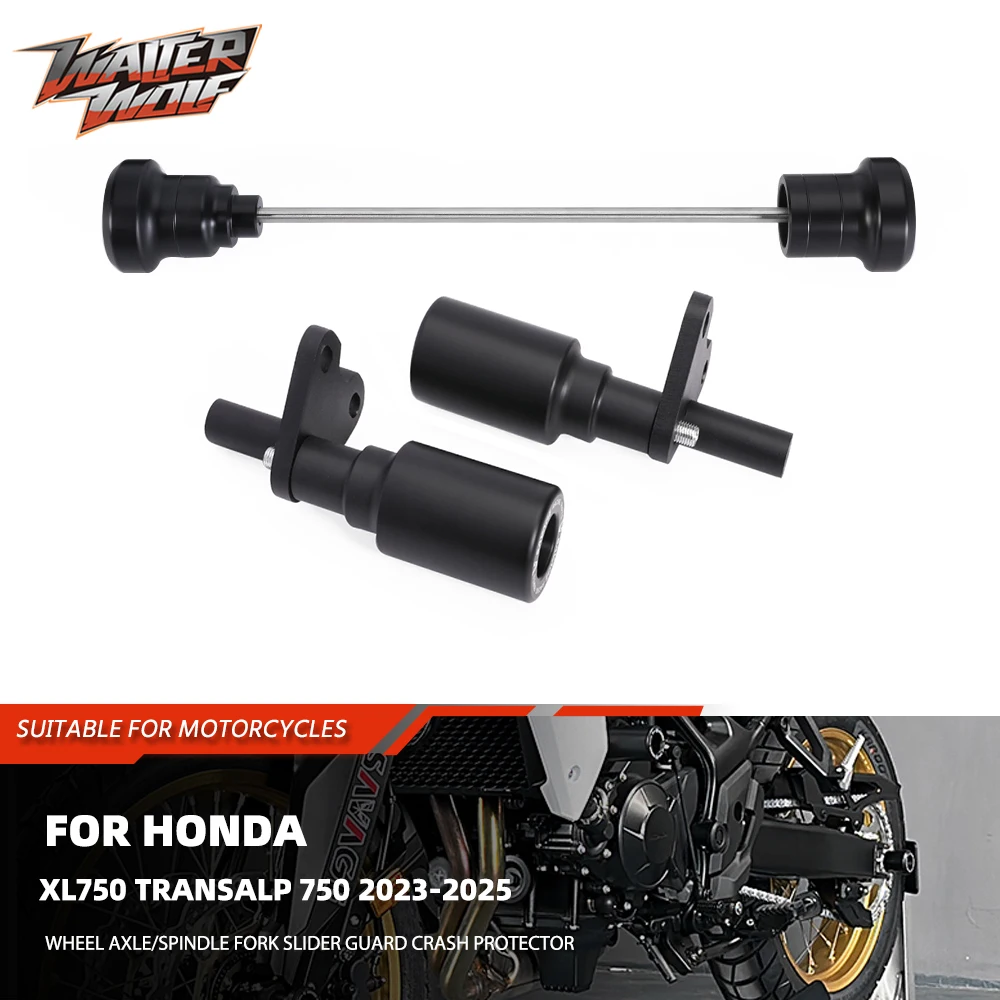 

Ось переднего колеса, вилка, слайдер, защита для Honda XL750 Transalp 750, ползунки рамы, защита от столкновений, 2025 год, аксессуары для мотоциклов