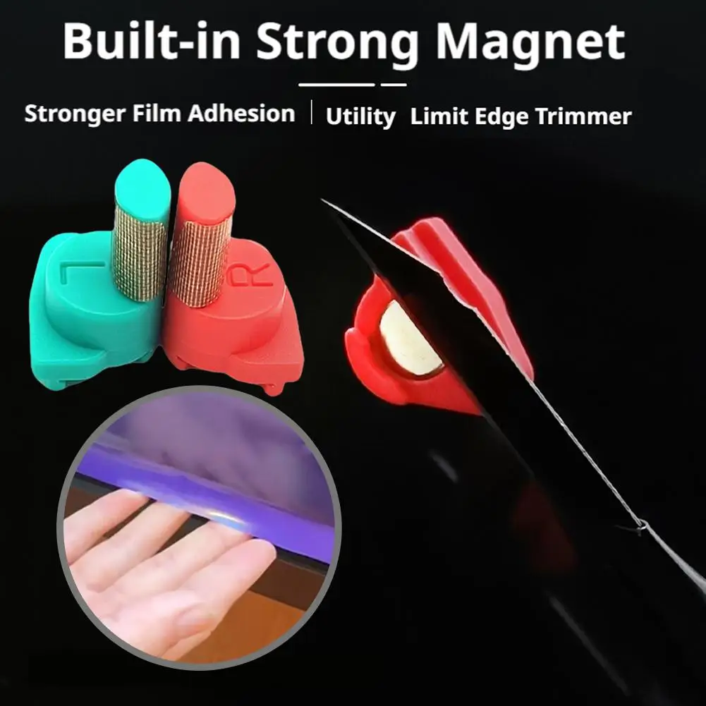 2Pcs Car Wrap Cutting Tool Film Trimming Limit Guide for PPF Vinyl Edge Tucking & Safety Cutter Aid Non-Slip