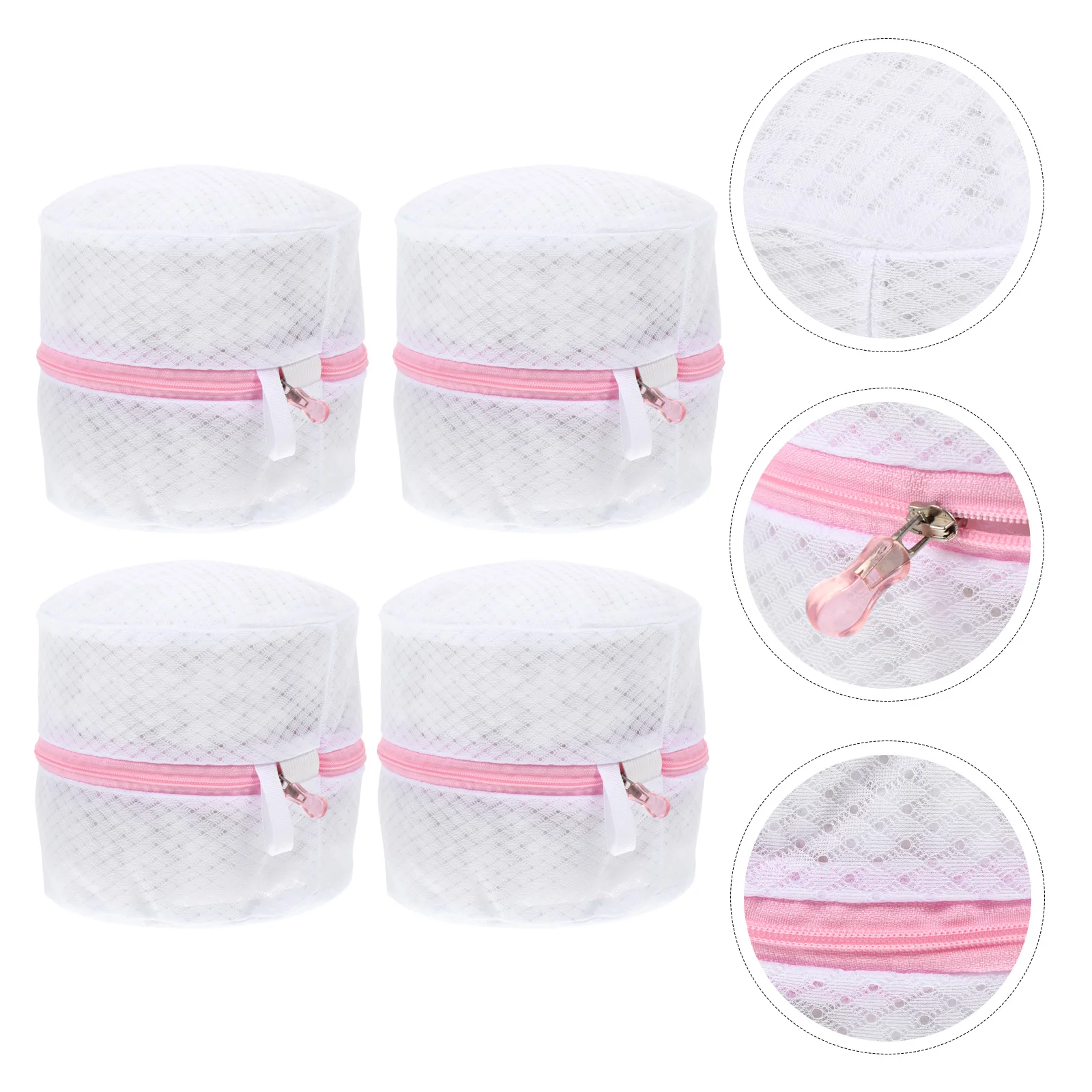 

4 Pcs Washing Bag Clothes Laundry Belt Bags Zipper Closure Pouch Lingerie