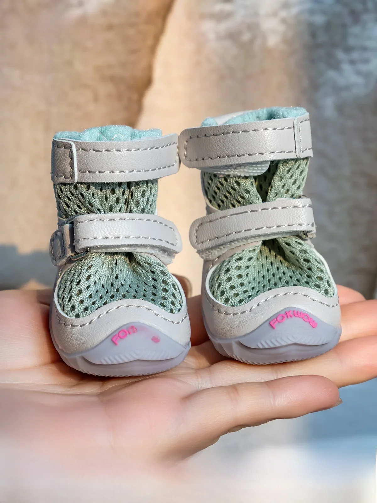 Djj Dog Shoes Fokwow Pet Footwear Small Dogs Spring Summer Casual Sneakers for Teddy Bichon Puppies Pet Supplies
