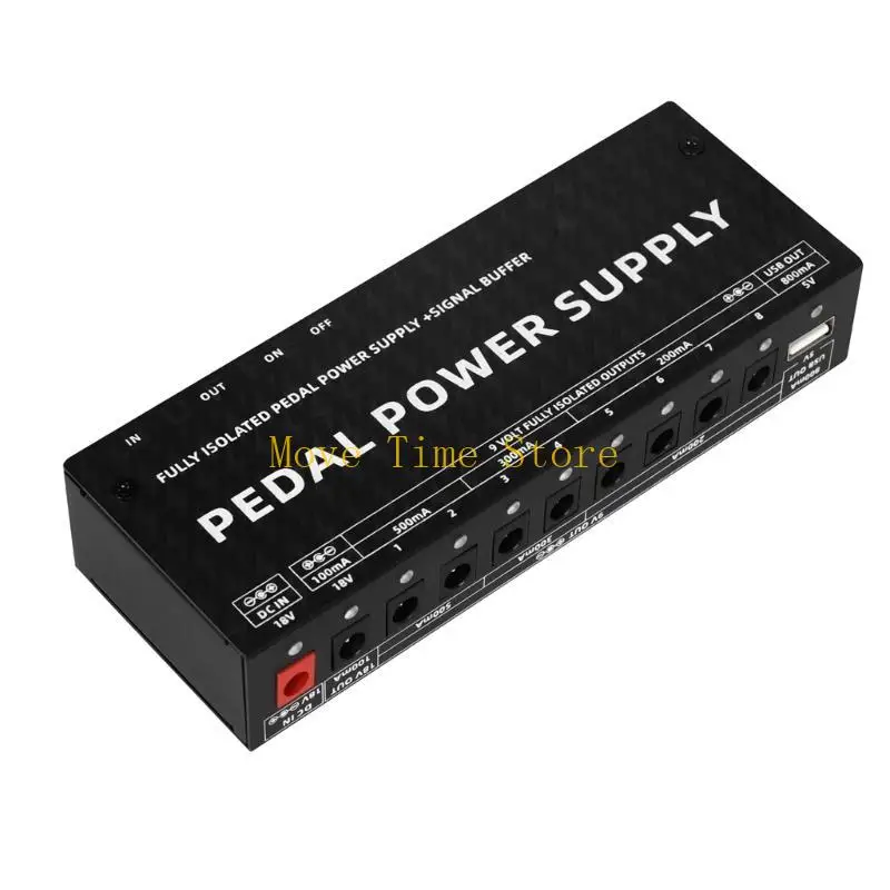 

92ME Guitar Power Supply, 9 Isolated Outputs 100mA 200mA 300mA 500mA Power Supply