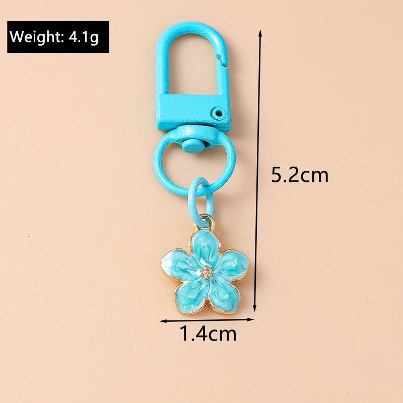 Aihua Niedlicher Klingelnder Blumen-Schmetterling-Herz-Schlüsselanhänger für Frauen und Mädchen, Handtaschenanhänger, Schlüsselkette, Schmuckzubehör, Geschenke – Detail 24