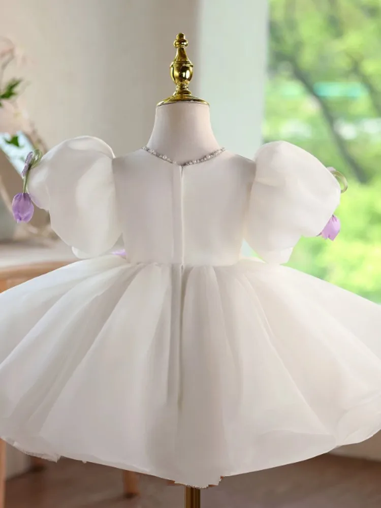 Hochwertige Kinder-Abendkleider für Klavieraufführungen, Geburtstage, Hochzeiten, Blumenmädchen A5043 Großhandel Mädchen-Abendroben – Detail 6
