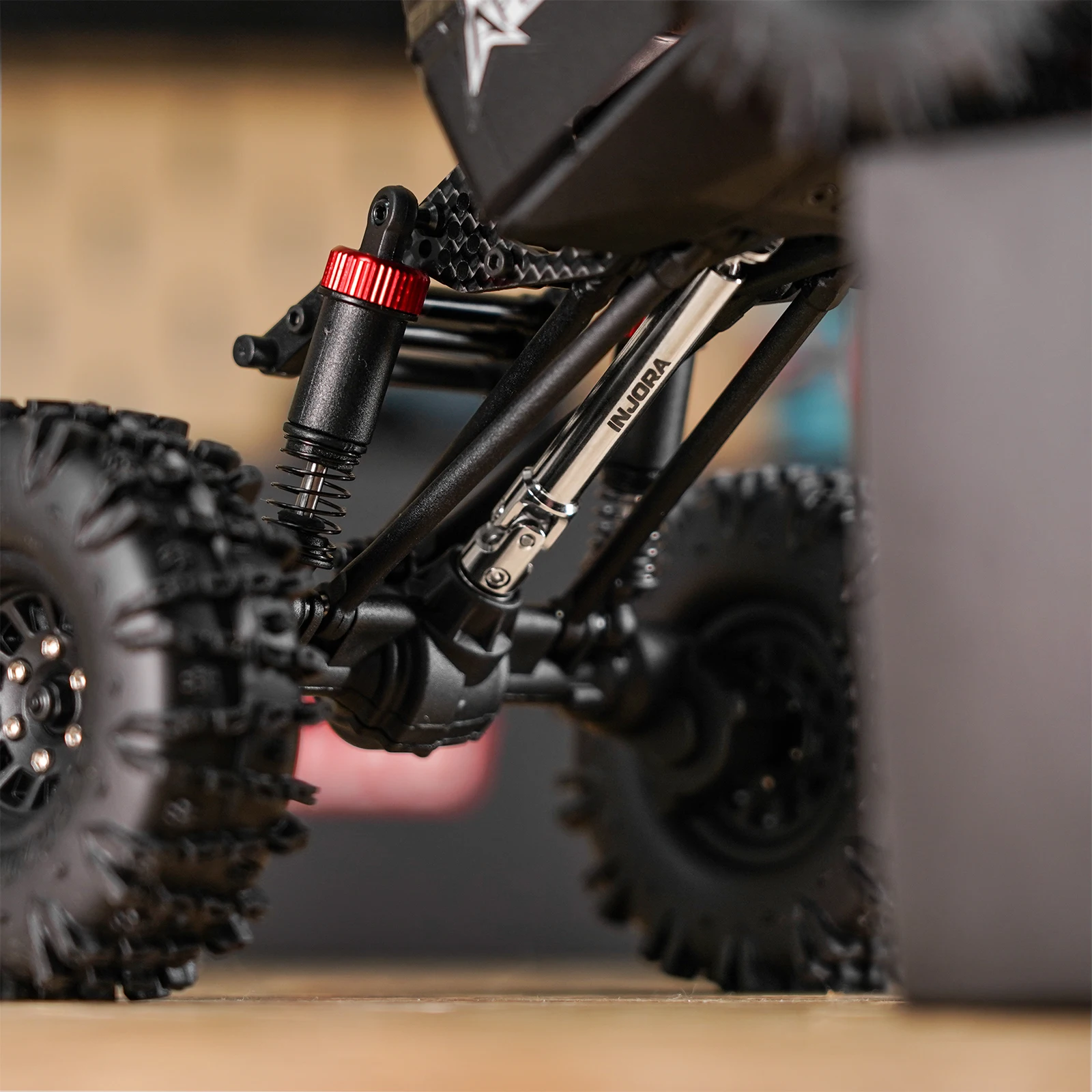 Wały napędowe ze stali nierdzewnej INJORA do Redcat Ascent-18 APEX w skali 1/18