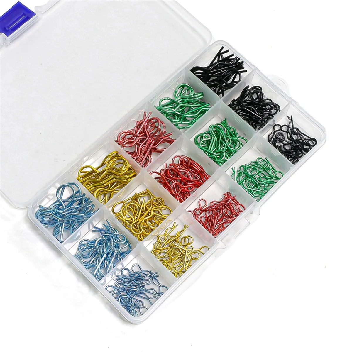 260Pcs RC Car Body Shell R Clips for 1/8 1/10 1/12 1/14 1/16 1/18 Bodyshell Pin Metal Body Shell Clip Pin