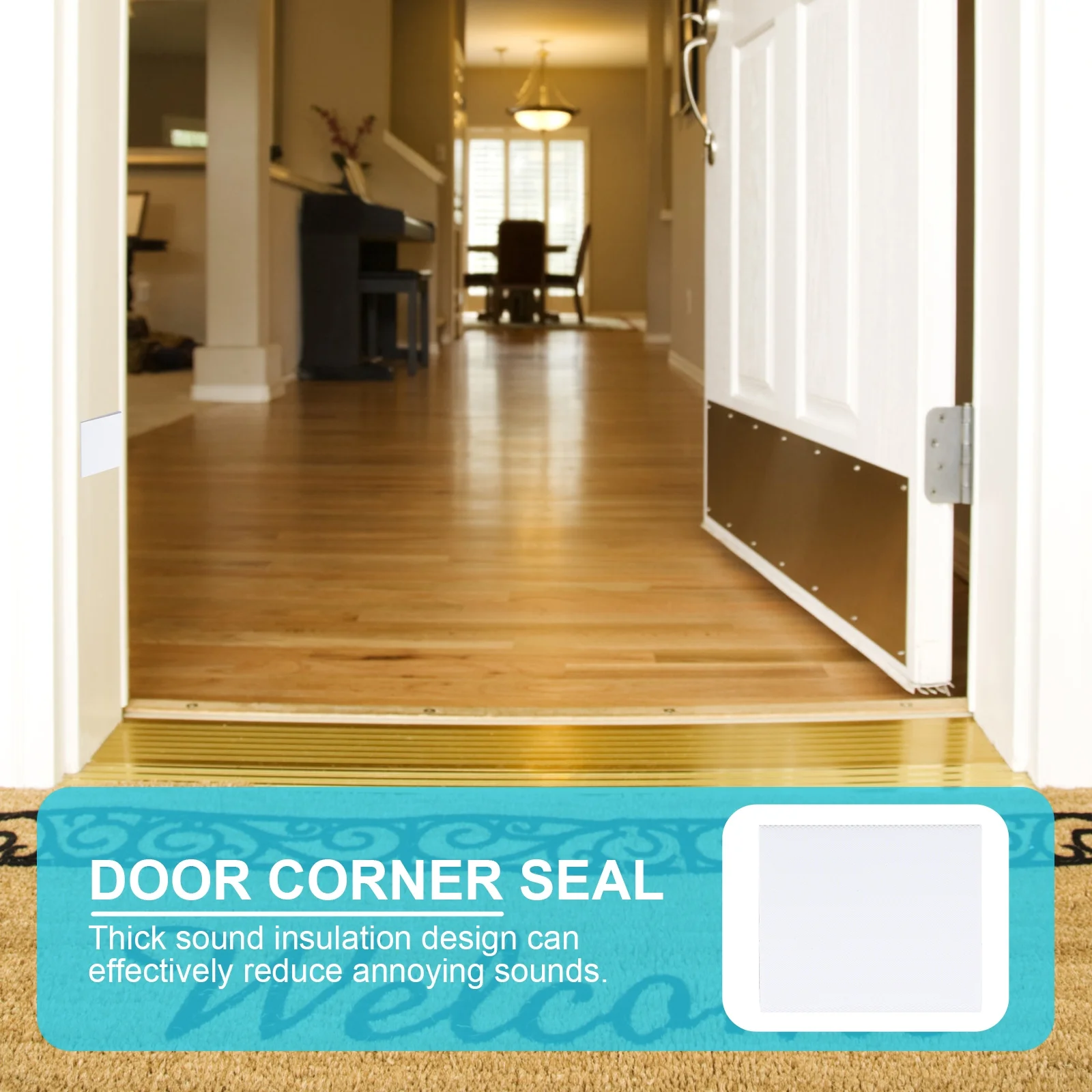 

25pcs Corner Seal Strip Self-Adhesive Weatherproof Sealing For Door Gap Wind Noise Insect Proof Door Sealing Strips Draft