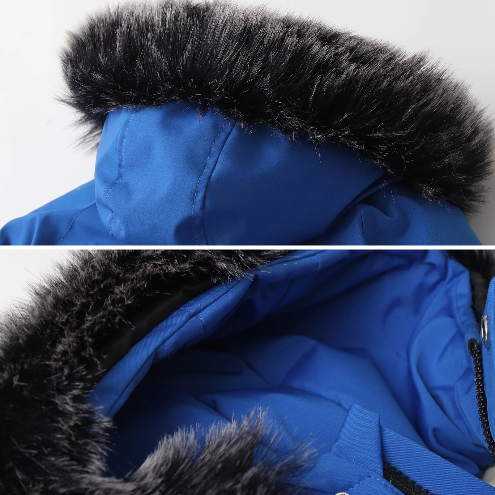 Children's Winter Ski Suit,Thick Boys Hood Jumpsuit,Windproof Warm Toddler Girls Overalls,Kids Snowboard Wear,Babies Down Romper