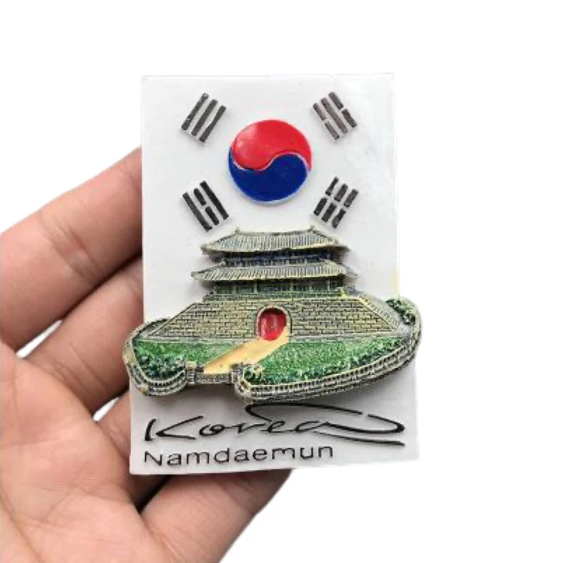 Korea Flag Seoul Tower 3d Fridge Magnet Tourism Souvenir Namdaemun Magnet Sticker Collection Gift Home Decor