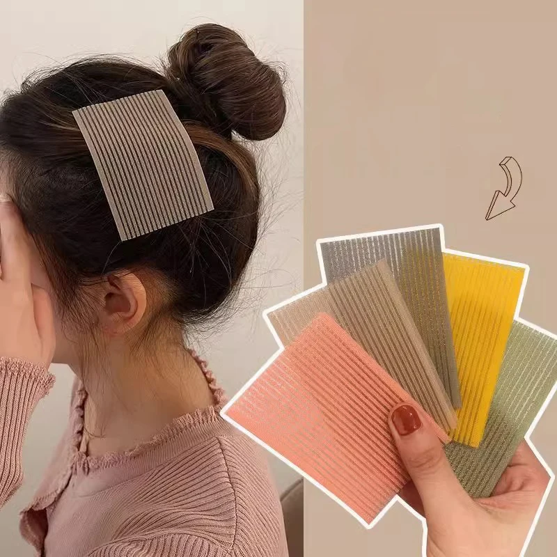 

10Pcs Solid Color Bangs Magic Paste Posts Hair Sticker Clip Women Wash Face Makeup Velcro Patch Hair Accessories Styling Tools