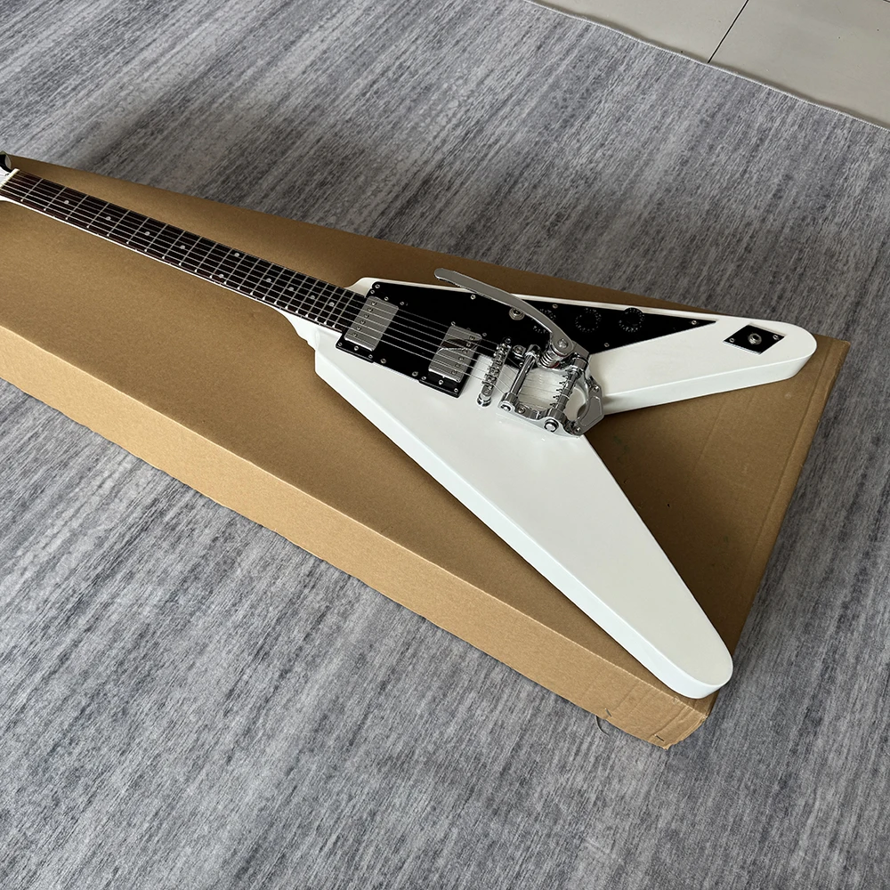 High quality flying v electric guitar,AAA rosewood fingerboard,vibrato bridge,limited edition