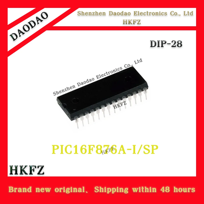

PIC16F876A-I/SP PIC16F876A DIP-28 Microcontroller chip IC new original