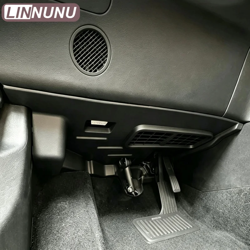 LINNUNU Car Driver Side Under Dash Kick Panel Wire Harness Cover Protector For Geely Starray Atlas 2025-2026 Interior Accessorie