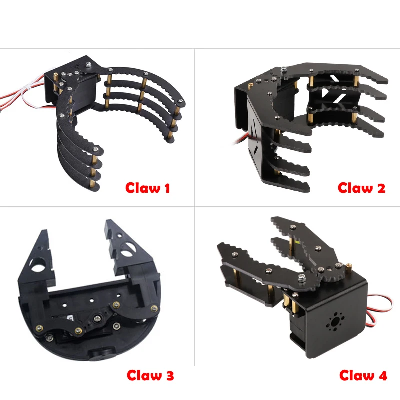 عالية الجودة المخالب الميكانيكية القابضون الروبوت الأسلحة الميكانيكية مع 180 درجة سيرفو لاردوينو لتقوم بها بنفسك برمجة أجزاء لعبة الجذعية