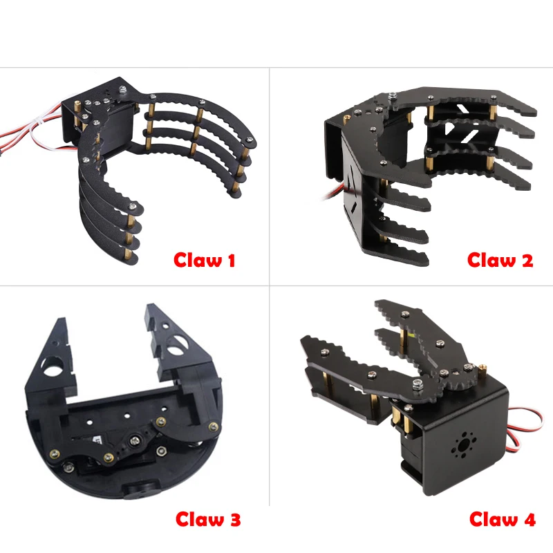 Wysokiej jakości mechaniczne pazury chwytaki Robot mechaniczne ramiona z serwami 180 stopni dla Arduino DIY programowanie części zabawek STEM