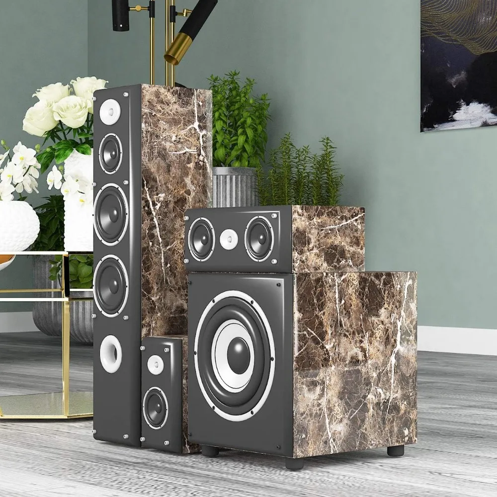 ورق اتصال قابل للتقشير واللصق مقاوم للماء باللون البني الداكن لأسطح المطبخ - بعرض 36 × 197 بوصة، ورق جدران سهل الاستخدام لـ C