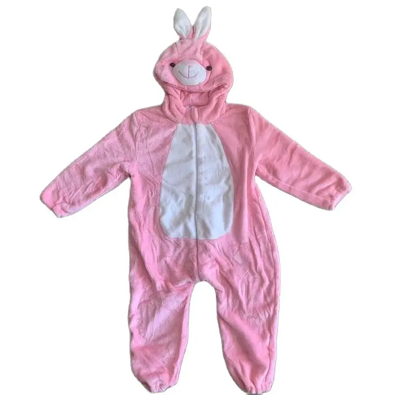 Boy Girls Cartoon Rabbit Cosplay Costume Toddler Animal Jumpsuit Baby Bunny Rompers Winter Infant Clothes Pyjamas Kids Kigurumi