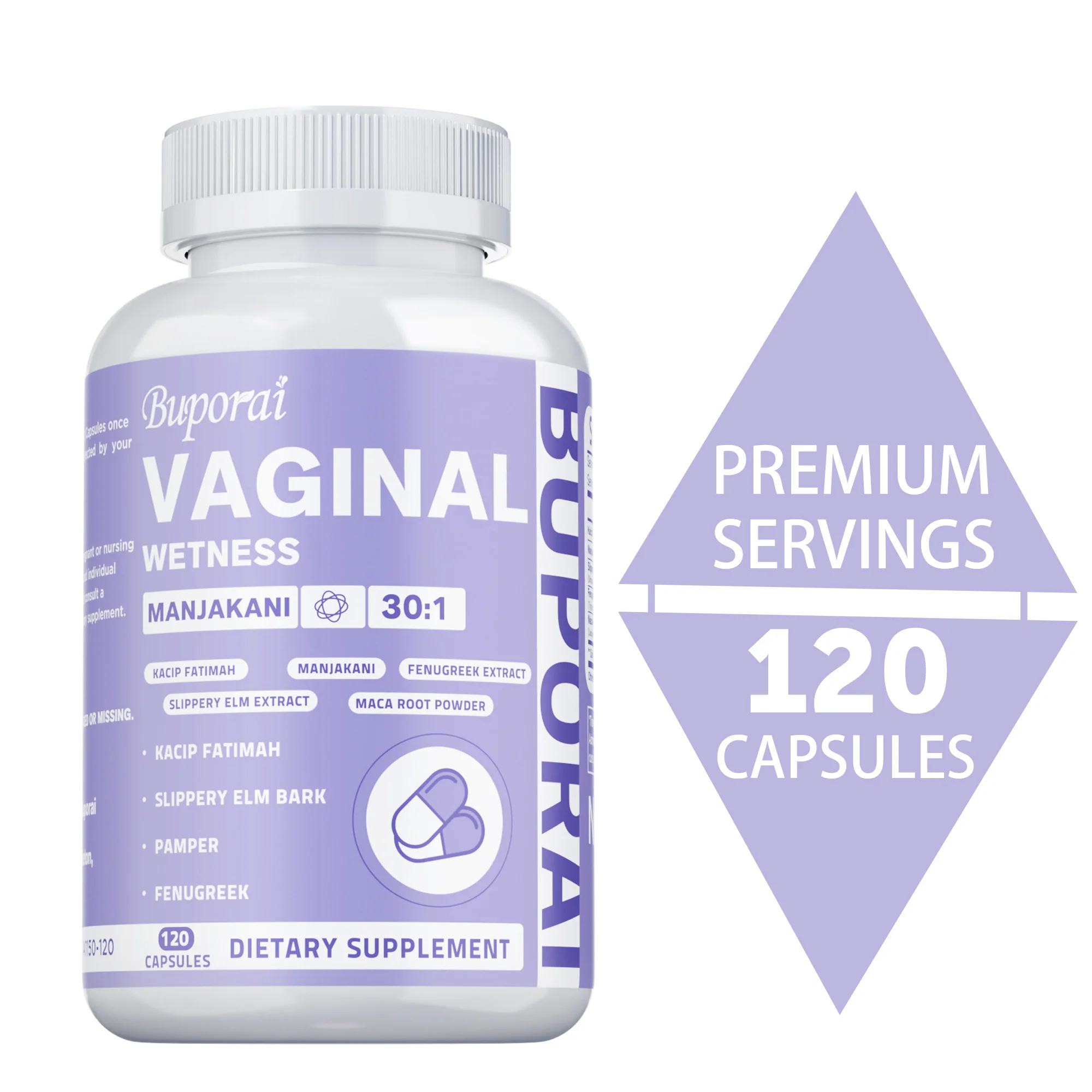 

Vaginal Wetness Supplements - Reduces Odor and Bacteria, Female Hormone Balance, Promote Vaginal Health, Women's PH Balance