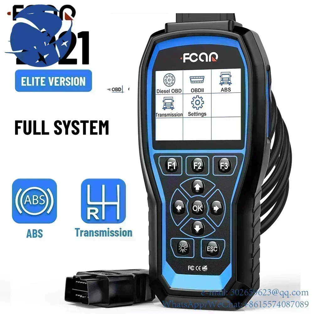 yyhc FCAR F507 Heavy Duty diese Truck Car Diagnostic Tool ABS GER Reast Pickup Bus Excavator OBD2 Automotive  Scanner