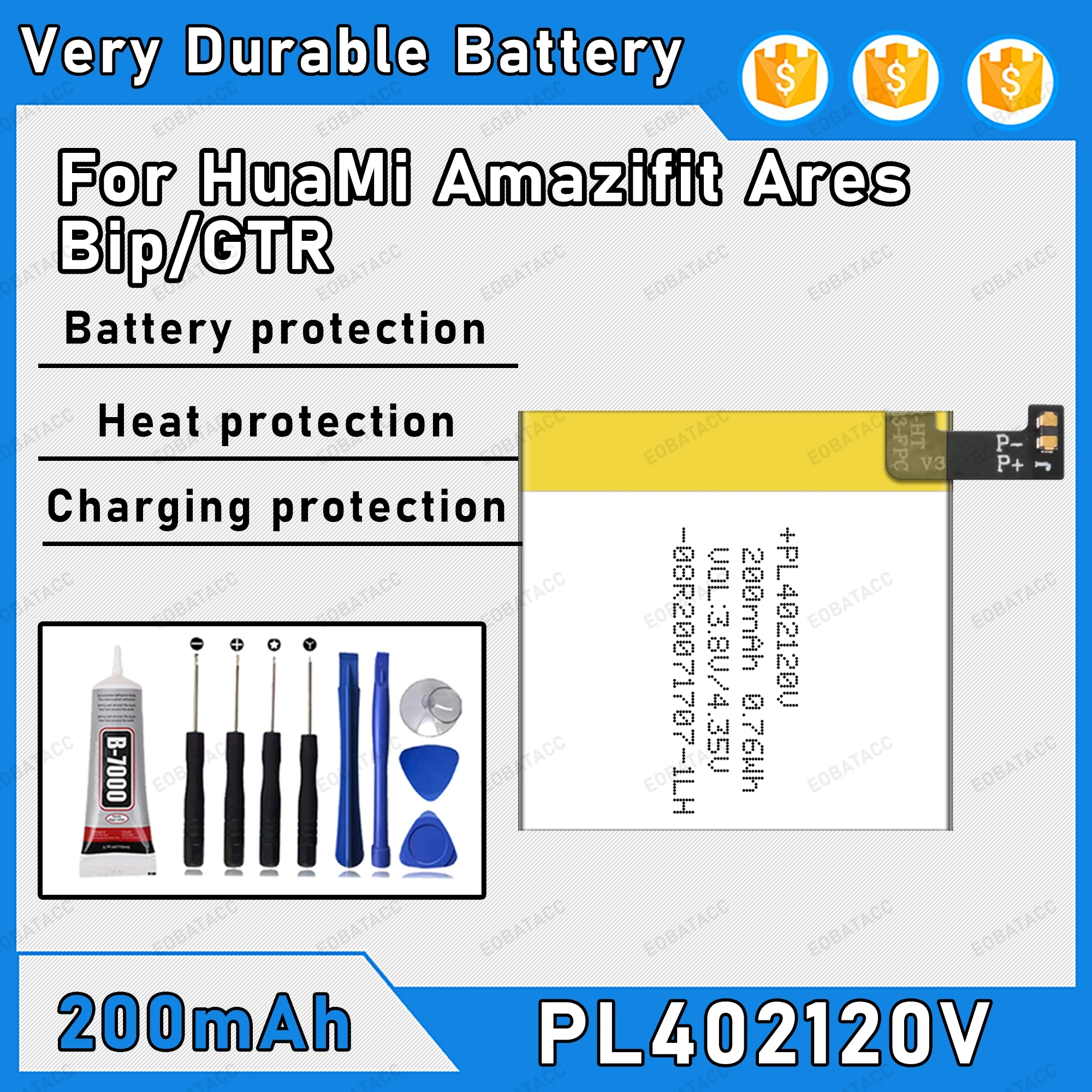 200Mah 100% New PL4…