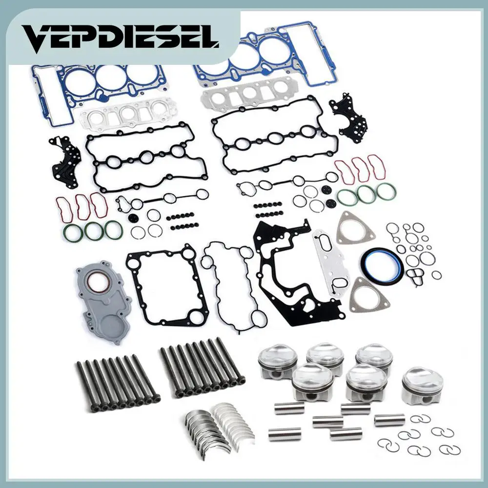 

06E103148AG 06E107065DM Комплект для капитального ремонта поршней двигателя для Audi A5 A6 A7 A8 S4 S5 Q5 Q7 VW Touareg 3.0 TSI TFSI