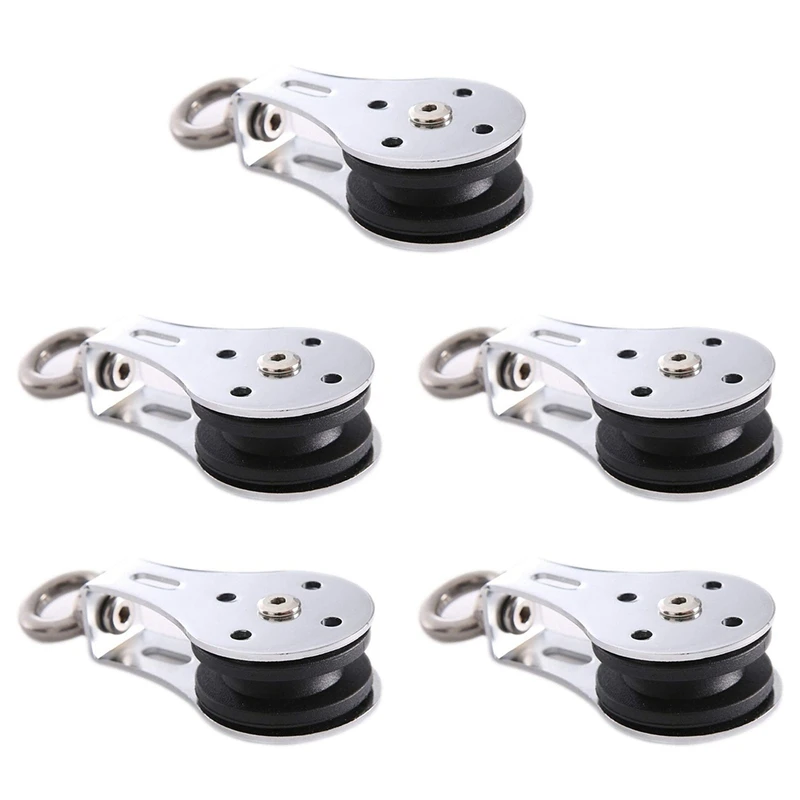 Poulie à roulement 5x300Kg, roue silencieuse de levage, roue de poulie robuste rainurée en U pour équipement d'entraînement, Machine à câble