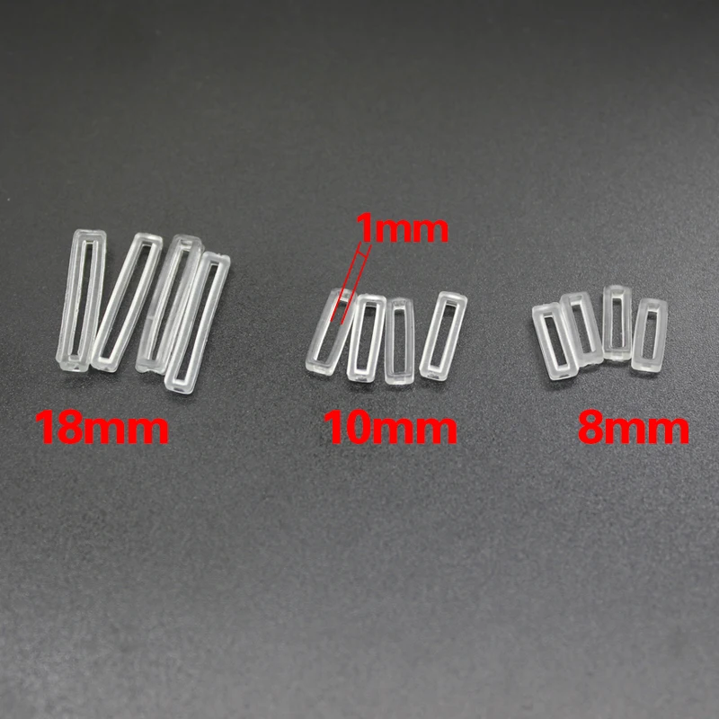 Wholesale 100pcs/lot 8mm 10mm 18mm rubber stopper Slide Charm fit for Bracelet Wristband Making Jewelry Accessories