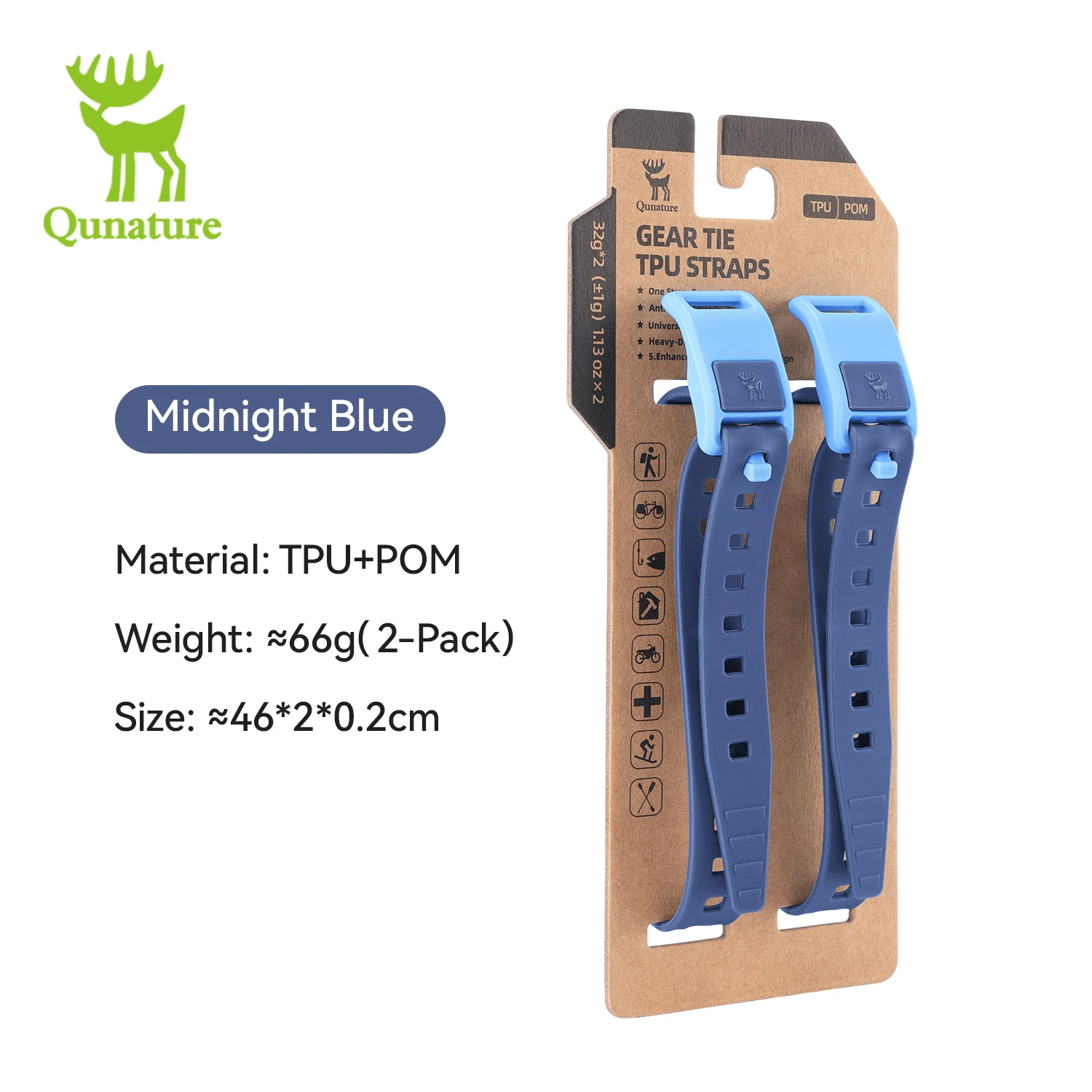 Qunature TPU Elastic Scale Strap Multifunktionaler Outdoor-Bindegurt 360° ° Wickeldesign, widerstandsfähiger, hochfester Riemen