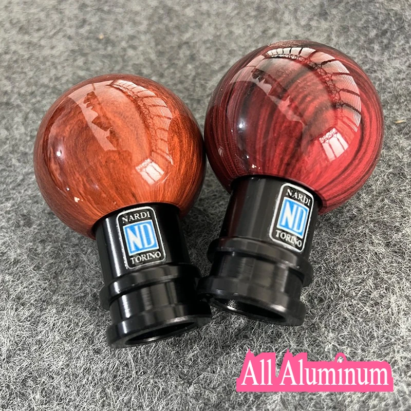 JDM universal Aluminum Alloy Wood Grain Color Gear Shifter Knob Car All Aluminum Gear Lever