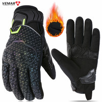 VEMAR Winter Waterpoof Motorcycle Gloves Men Women Motorcyclist Glove Reflective Motocross Racing Biker Gloves Touch Screen