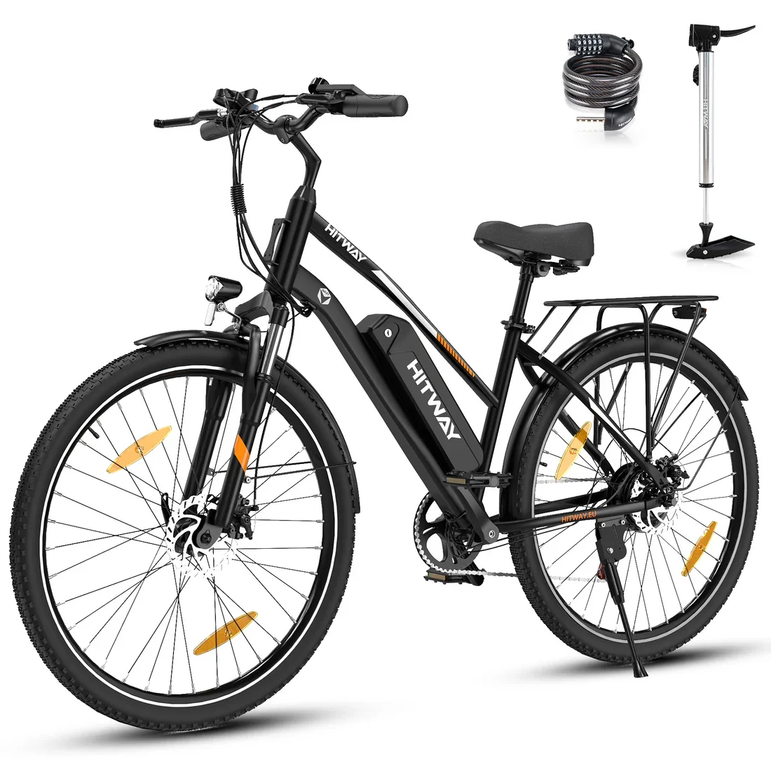 HITWAY BK27 bicicleta eléctrica 250W Motor 36V 15AH batería para adultos bicicleta eléctrica 28 pulgadas neumático todo terreno E-Bike
