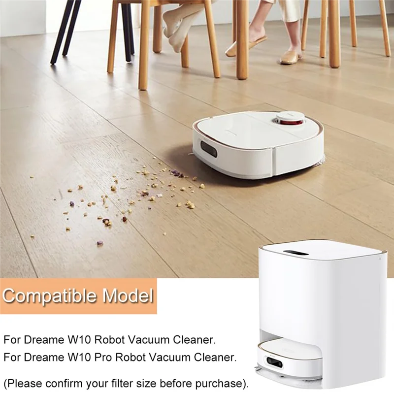 الجانب الرئيسي فرشاة ممسحة القماش فلتر Hepa استبدال إكسسوارات قطع غيار ل Xiaomi Dreame W10/ W10 Pro جهاز آلي لتنظيف الأتربة