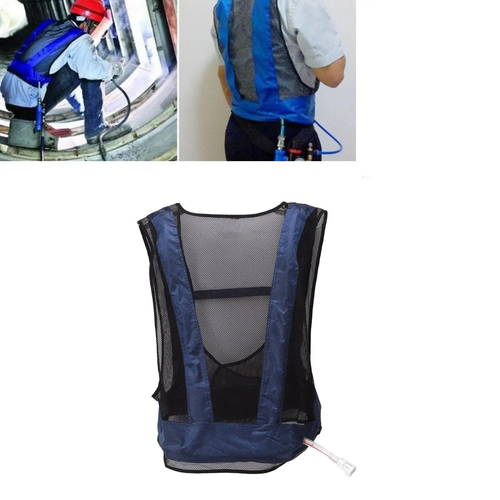 Koelvest Voor Lassen-Gecomprimeerd Vortex Buis Gilet, Hoge Temperatuur Hittebestendigheid