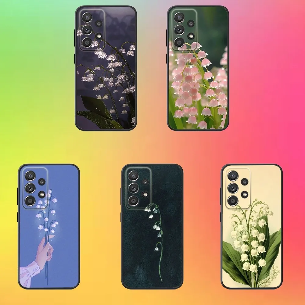 

Lily Of The Valley Flower Phone Case For Samsung S25,S24,S21,S22,S23,S30,Ultra,S20,Plus,Fe,Lite,Note,10,9,5G Black Cover