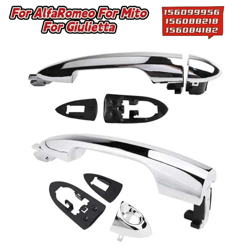 Car Exterior Door Handle Without Hole For AlfaRomeo For Giulietta 2010-2020 For Mito 156099956 ABS Car Exterior Accessories