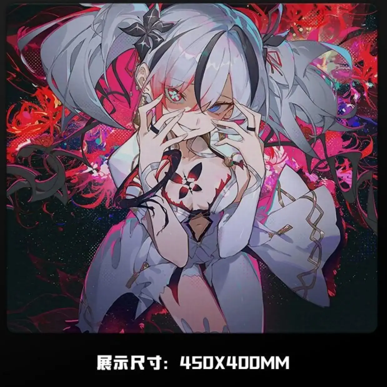 

Devil Girl Glass Mousepad Sora Game Mouse Pad Customized Pattern Tempered Smooth Gaming Desk Mat Fps Esports Office Gaming