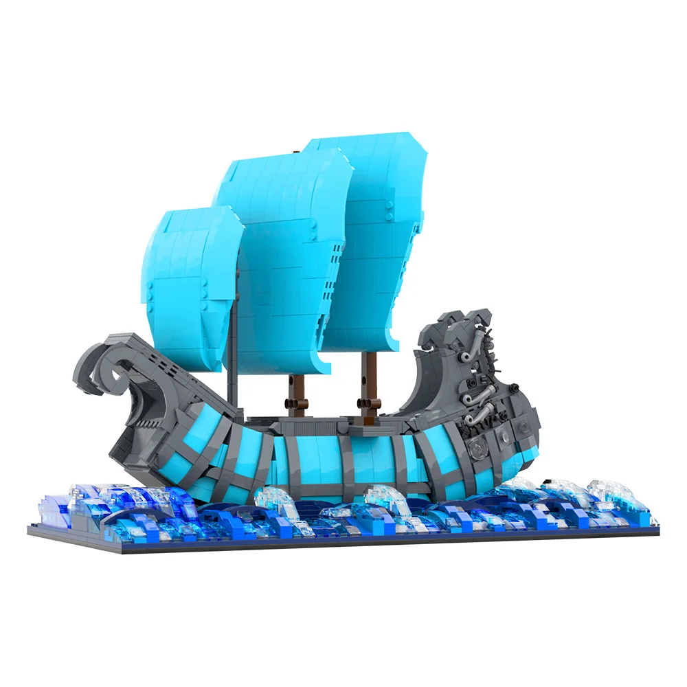 

MOC Taylors Blue Ship Building Blocks Model Taylors Music MV Blue Ship Bricks Assembly Educational Toys Kids DIY Birthday Gifts