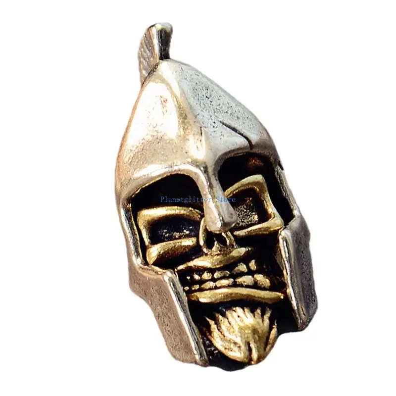 652B حبات جمجمة معدنية لسلاسل المفاتيح المخصصة والقلائد والاكسسوارات الحرف اليدوية ذاتية الصنع