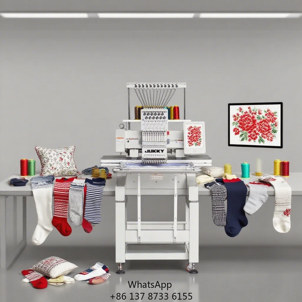JUKKY 1201 Single Head Automatic Computerized Embroidery Machine Suitable For Factory Hat Embroidery With Free Accessories